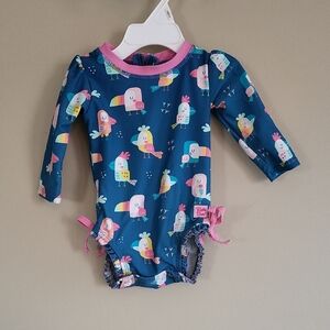 Ruffle Butts rashguard swimsuit